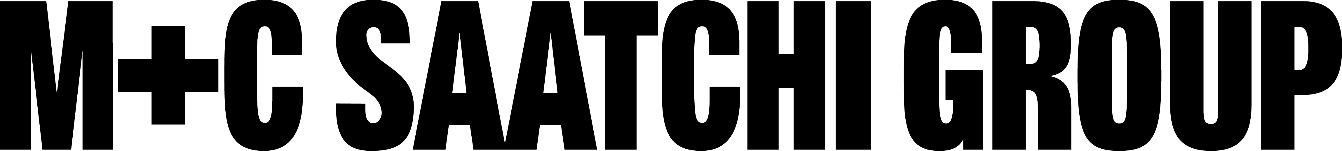 M+C Saatchi Group Logo - Flat Black Horizontal